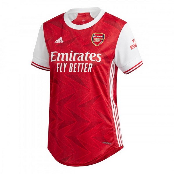 Camiseta Arsenal 1ª Kit Mujer 2020 2021 Rojo